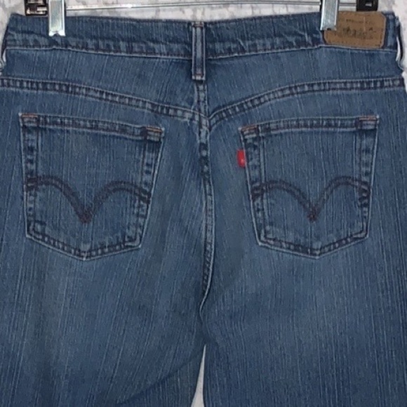 Levi’s 515 Boot Cut Cotton/Spandex Medium Wash High Rise Raw Hem Jeans Size 8 - Picture 11 of 12